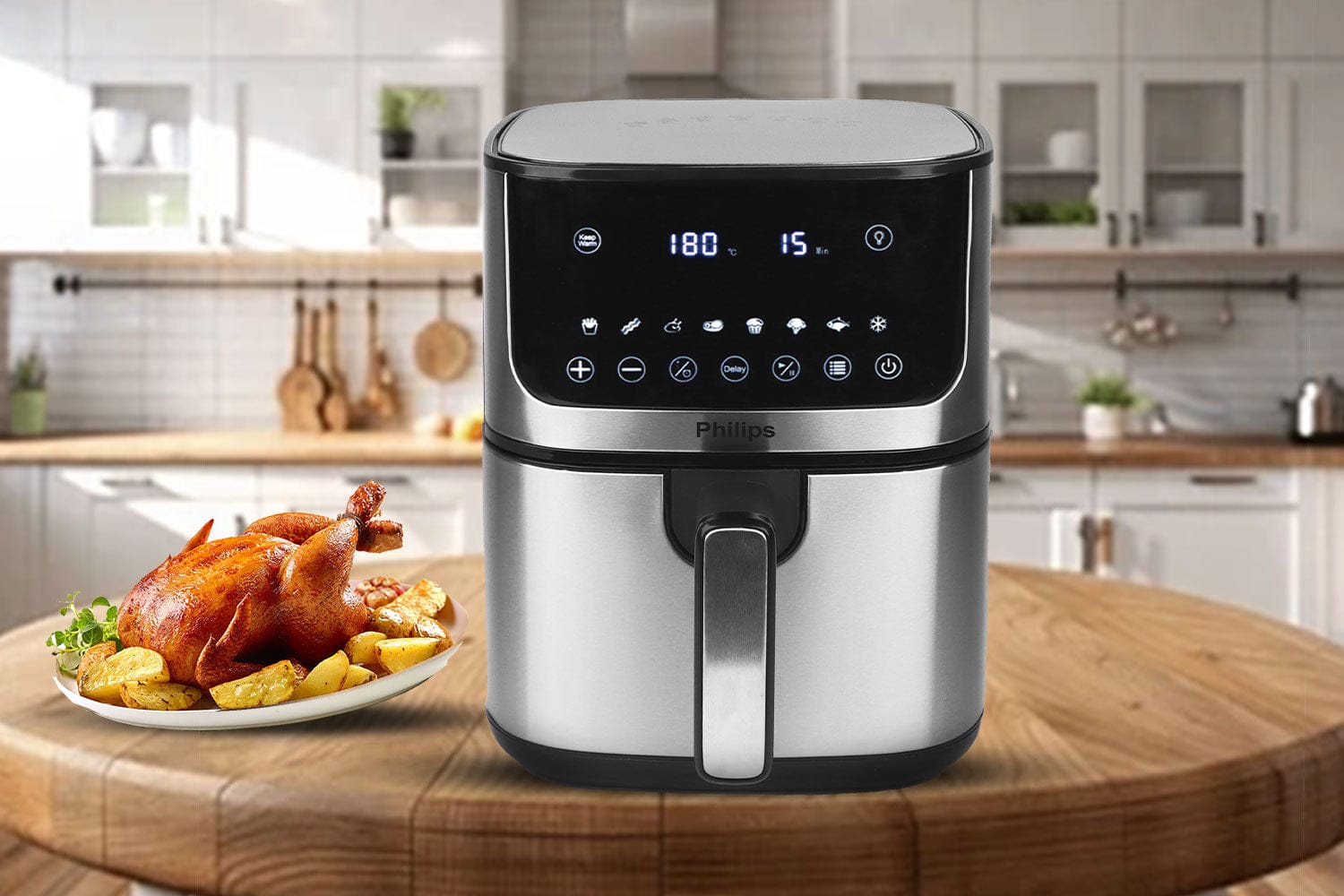 Air Fryer Digital Touch Display Airfryer, Capacity 8 Liter - Japan Electronics