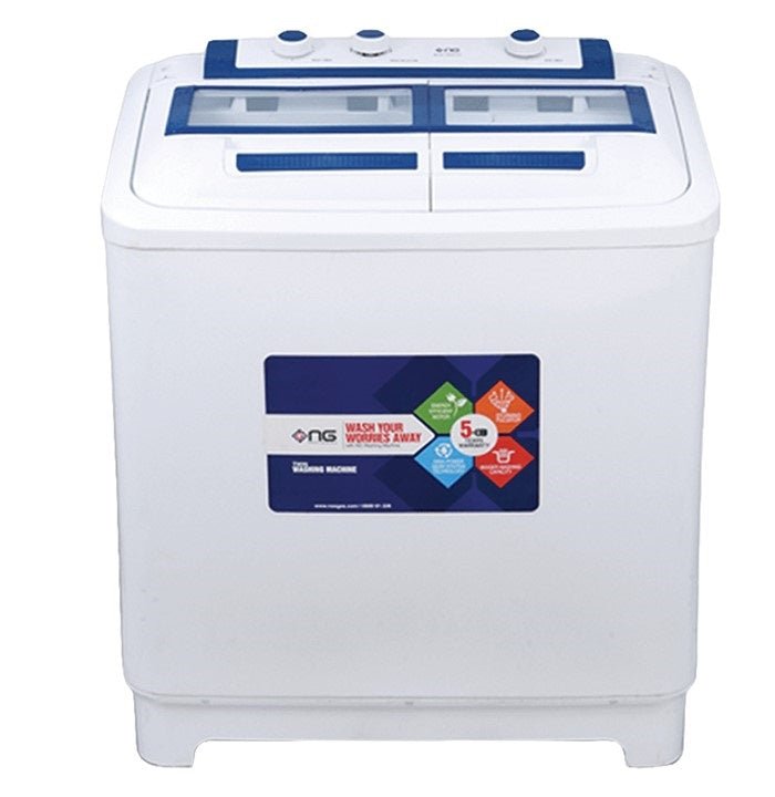 Double Tub Washing machine Nasgas NWM - 502, Company warranty 5 years, Nasgas semi automatic washing machine - Japan Electronics
