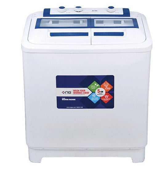Double Tub Washing machine Nasgas NWM - 502, Company warranty 5 years, Nasgas semi automatic washing machine - Japan Electronics