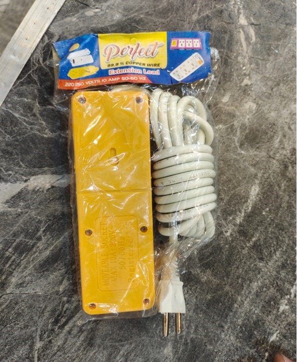 Extension Lead, 15 Feet copper wire, Electrical extension board - Japan Electronics