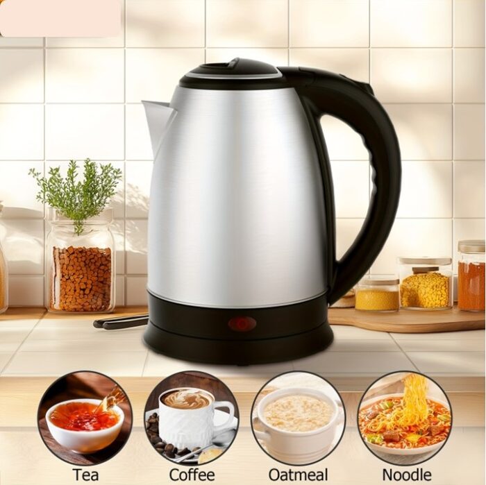 Imported Electric Kettle - 2L, 1500W, Stainless Steel with Advanced Automatic Switch for Rapid Boiling and Safety quick boiler kettle for tea - Image 1
