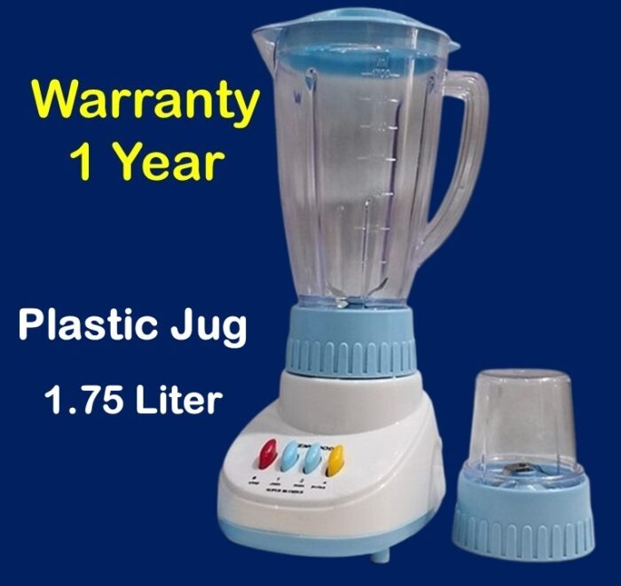 Standard Quality Juicer Blender machine (2 in 1), Heavy Duty powerful motor, Thick plastic jug, Warranty 1 year - Image 1